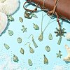 55Pcs 11 Styles Tibetan Style Alloy Pendants FIND-CJ0006-87-6