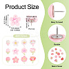 48Pcs Resin Flower & Iron Push Pins Set AJEW-TAC00050-5