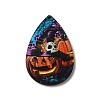 Single Face Printed Wood Big Pendants LS-WOOD-H102-04B-2