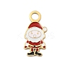Christmas 304 Stainless Steel Enamel Pendants STAS-I356-02G-01-1
