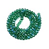 Electroplate Glass Beads Strands X-EGLA-A044-T4mm-L18-3