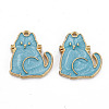 Alloy Enamel Pendants ENAM-N055-035A-NR-2