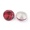 Pointed Back & Back Plated Glass Rhinestone Cabochons RGLA-J012-10mm-227-2