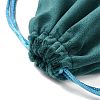 Velvet Jewelry Drawstring Storage Pouches ABAG-P013-02D-08-3