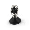 Natural Dyed & Heated Dyed & Heated Black Agate Rotatable Merkaba Star Figurines PW-WG54158-05-1