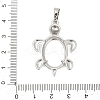 Brass Pendant Cabochon Settings KK-S521-16A-P-3
