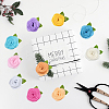 40Pcs 10 Colors Flower Non-Woven Accessories DIY-CY0001-73A-5