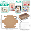 Foldable Creative Kraft Paper Drawer Boxes with Clear PVC Cover Sheet CON-WH0113-09D-2