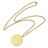 304 Stainlessa Steel Curb Chain Pendant Necklaces NJEW-H034-05G-2