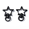 Spray Painted Eco-Friendly Alloy Swivel Snap Hooks Clasps PALLOY-T080-14A-NR-2
