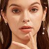 925 Sterling Silver Bowknot Stud Earrings with Cubic Zirconia EJEW-Z041-04G-3