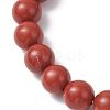 Natural Red Jasper Beads Bracelets BJEW-JB12200-02-3
