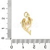 Brass Micro Pave Cubic Zirconia Pendants KK-I381-07G-01-3