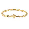 Brass & 304 Stainless Steel Beads Stretch Bracelets Set LS-EI7625-3-1