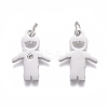 316 Surgical Stainless Steel Pendants LS-STAS-L242-03P-2