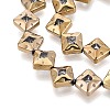 Electroplate Glass Beads Strands EGLA-T021-24B-3