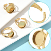 6Pcs 3 Styles 304 Stainless Steel Cuff Ring Settings STAS-BBC0008-14G-3