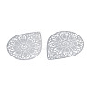 Non-Tarnish 201 Stainless Steel Filigree Pendants STAS-S118-036-2