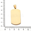 304 Stainless Steel Micro Pave Cubic Zirconia Pendants STAS-U043-26G-3