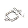 Non-Tarnish 304 Stainless Steel Toggle Clasps STAS-H212-27P-2