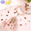 72Pcs 2 Colors Light Gold Plated Alloy Enamel Pendants ENAM-FH0001-87-3