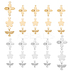 40Pcs 4 Colors Brass Charms and 20Pcs 2 Colors Brass Links Connectors KK-SC0002-49-1