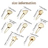 8Pcs 8 Styles Alloy Alligator Hair Clip Finding PHAR-CJ0001-03-2