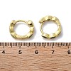 Brass Micro Pave Cubic Zirconia Huggie Hoop Earrings LS-EJEW-K083-34G-A-2