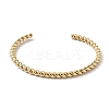 Ion Plating(IP) 304 Stainless Steel Cuff Bangles for Women BJEW-Z078-07G-2