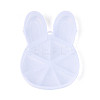 Easter Rabbit 9 Grids Plastic Bead Storage Containers with Hinged Lid CON-T001-07-2
