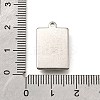 304 Stainless Steel Pendants STAS-C122-19P-01-3