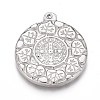 Non-Tarnish 304 Stainless Steel Pendants STAS-H117-08P-2