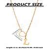 1Pc Letter & Heart Stainless Steel Lariat Necklaces for Women NJEW-LP0002-87G-L-2