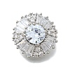 Brass Micro Pave Cubic Zirconia Pendants KK-D295-15P-1