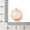 Brass Shell Pendants KK-B127-09G-3