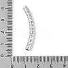 304 Stainless Steel Curved Tube Beads LS-STAS-M071-03I-P-4