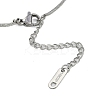 304 Stainless Steel Snake Chain Necklaces NJEW-D080-08P-3