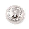 Rack Plating Brass & Clear Cubic Zirconia Pendants KK-Z047-07P-Y-RS-1