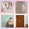 Waterproof Reflective Plastic Mirror Stickers DIY-WH0668-009-6