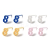 Hypoallergenic Bioceramics Zirconia Ceramic Stud Earrings EJEW-C065-03I-2