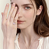 4Pcs 2 Colors Rack Plating Round Brass Micro Pave Cubic Zirconia Adjustable Ring Components KK-UN0003-39-6