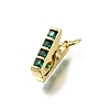 Brass Micro Pave Cubic Zirconia Pendants KK-K400-35G-02-1