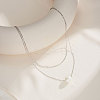 Round Natural Freshwater Pearl Pendant Necklaces NJEW-G153-03P-2