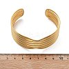 304 Stainless Steel Cuff Bangles BJEW-B108-13G-5