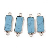 Natural & Synthetic Mixed Gemstone Links Connectors G-N326-33-2