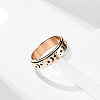 201 Stainless Steel Rotatable Finger Rings FS-WG1BCD7-09-1