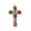 304 Stainless Steel Rhinestone Pendants Ion Plating(IP) STAS-V015-04B-G-1