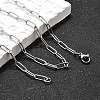Non-Tarnish 304 Stainless Steel Paperclip Chains NJEW-G340-09P-1