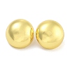 Rack Plating Half Round Brass Stud Earrings for Women EJEW-G410-56G-2