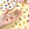 30Pcs 10 Styles Autumn Theme Zinc Alloy Pendants ENAM-YW0006-94-3